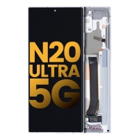 Samsung Galaxy Note 20 Ultra 5G (N985F) Service Pack LCD Display Assembly With Frame ( White)