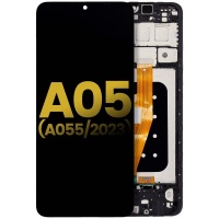 Samsung Galaxy A05 (A055F) LCD Display Assembly With Frame (Black)