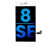 iPhone 8 / iPhone SE (2020) / iPhone SE (2022) AM+ LCD Display Assembly With steel plate (White)