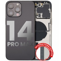 Apple iPhone 14 Pro Max Pulled Mid-Frame Housing with Parts No Battery (Black)