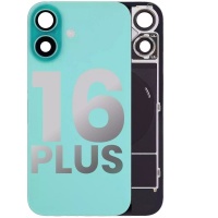 Back Glass Replacement For iPhone 16 Plus With Steel Plate+Magnet+NFC - Green