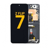 Samsung Galaxy Z Flip7 (SM-F766) Pulled Inner LCD Display Assembly With Frame (Black)