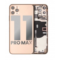 Apple iPhone 11 Pro Max Pulled Mid-Frame Housing with Parts No Battery (Gold)