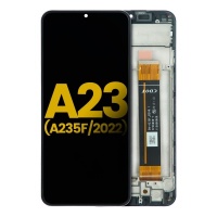 Samsung Galaxy A23 4G service pack LCD Display Assembly With Frame (Black)