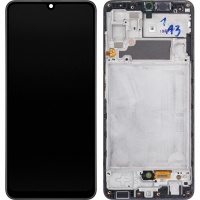Samsung Galaxy A32 4G (A325) Service Pack LCD Display Assembly With Frame (Black)