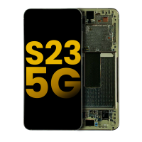 Samsung Galaxy S23 5G (SM-S911B) Service Pack LCD Display Assembly With Frame (Cream)