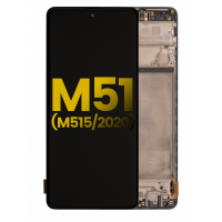 Samsung Galaxy M51 (M515) Service Pack LCD Display Assembly With Frame (Black)