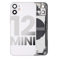 Apple iPhone 12 Mini OEM Pulled Mid-Frame Housing with Parts (White)