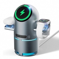 Wave WA-384 4in1 Magnetic Wireless Charger Stand With Speaker 15W Fast
