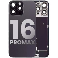 Back Glass Replacement For iPhone 16 Pro Max With Steel Plate+Magnet +NFC - Black Titanium