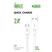 Wave WA-162 Quick Charger 2A USB-C 30 CM (White) -C