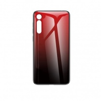 Motorola One Macro Back Cover Glass (Gradient Red)