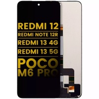 Xiaomi Redmi 12/Redmi Note 12R/Redmi 13 4G/13 5G/Poco M6 Pro 5G LCD No Frame(All Colors)