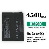 Battery Compatible For OnePlus 8T / OnePlus 8T Pro / OnePlus 9R Li-ion 4500 mAh (BLP801) -YE