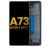 Samsung Galaxy A73 (SM-A736B) service pack LCD Display Assembly With Frame (Black)