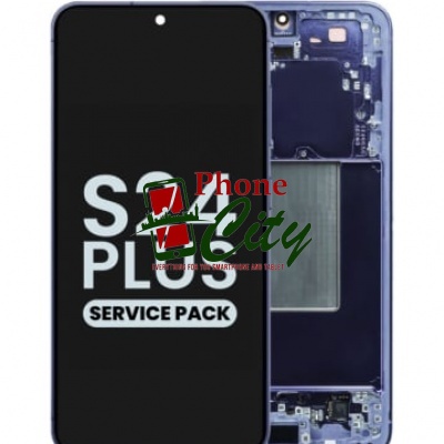 Samsung Galaxy S24 Plus (SM-S926) Service Pack LCD Display Assembly With Frame (Violet) -LUC