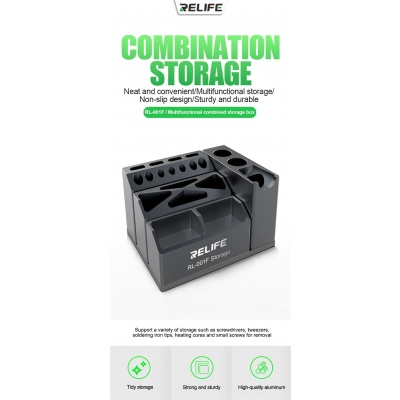 RELIFE RL-001F - Multifunctional Storage Box Aluminum Toold Organizer