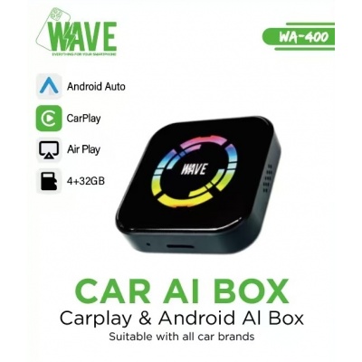 Foto van Wave WA-400 Wireless Car Ai BOX Adapter for All Car Brands (CarPlay& Android Ai box)