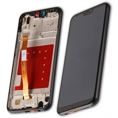 Huawei P20 Lite LCD Display Assembly With Frame (Black) - EU