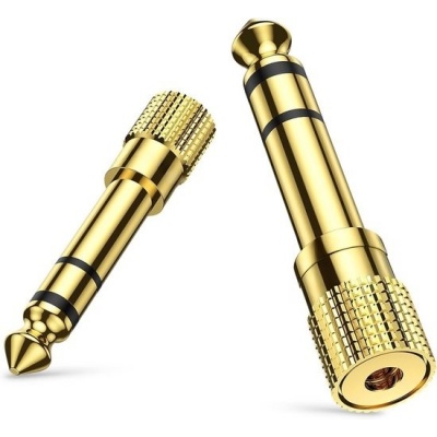Foto van Wave WA-380 6,5 mm To 3.5 mm Audio Head jack male naar Female 