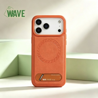 Foto van Wave Magnetische Hoes met Stand iPhone 17 Air - oranje