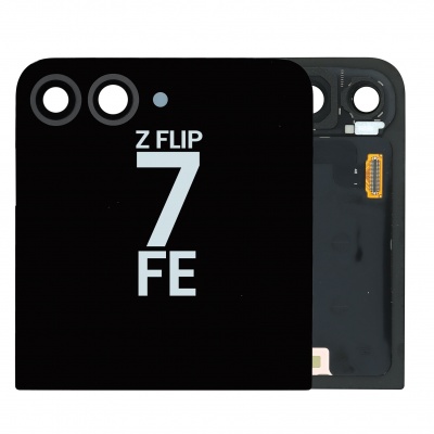 Foto van Samsung Galaxy Z Flip7 FE (SM-F761B) service pack Outer LCD Display Assembly No Frame (Black)