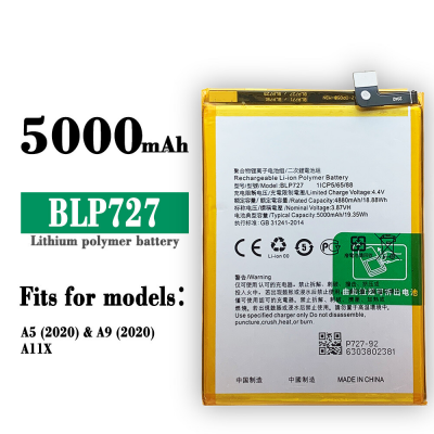 Foto von Battery Compatible For Oppo A5 / A9 (2020) (BLP727) Li-Po 5000 mAh