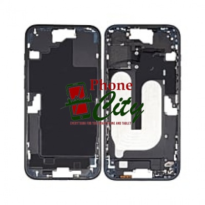 Apple iPhone16 Plus Pulled Mid-Frame Housing+BackCover+ No Battery(Black)-MLS