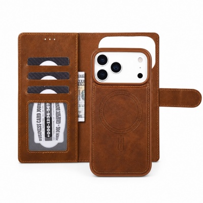 Photo of Wave Magsafe Book Case for iPhone 17 Pro - Brown