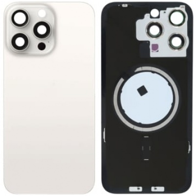 iPhone 15 Pro Max Pulled Back Glass With Steel Plate+Magnet+NFC - White Titanium Foto von iPhone 15 Pro Max Pulled Back Glass With Steel Plate+Magnet+NFC - White Titanium