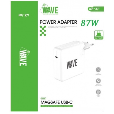 Wave Magsafe Power Adapter USB-C 87W (WA-271) (White) - KE