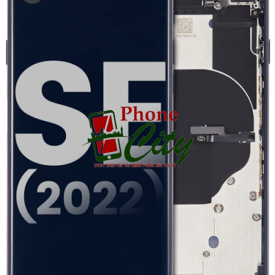 Apple iPhone SE 2022 Pulled Mid-Frame Housing with Parts No Battery (Black) -LUS