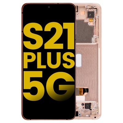 Samsung Galaxy S21 Plus (G996B) Pulled LCD Display Assembly With Frame (Phantom Pink) Foto von Samsung Galaxy S21 Plus (G996B) Pulled LCD Display Assembly With Frame (Phantom Pink)