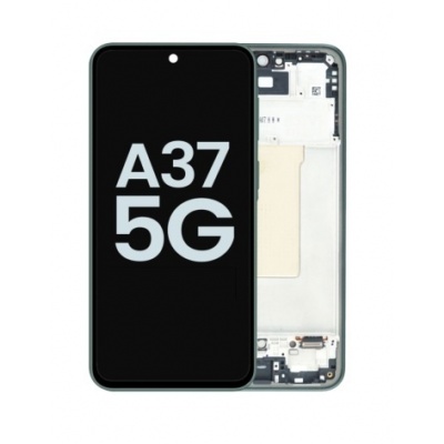 Samsung Galaxy A37 (SM-A376) Service Pack LCD Scherm Met Frame (Grey/Green) Foto van Samsung Galaxy A37 (SM-A376) Service Pack LCD Scherm Met Frame (Grey/Green)