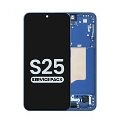 Samsung Galaxy S25 Service Pack LCD Scherm Met Frame (Navy Blue) Foto van Samsung Galaxy S25 Service Pack LCD Scherm Met Frame (Navy Blue)