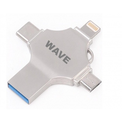Foto von Wave WA-409 OTG All in 1 Fast Card Reader (lightning-Type-C -Micro)