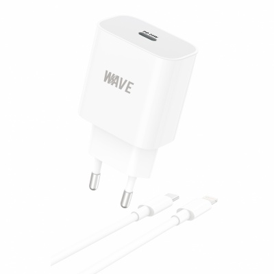 Foto van Wave HP6-30 PD Travel Charger With Type-C to Lightning Cable 20W