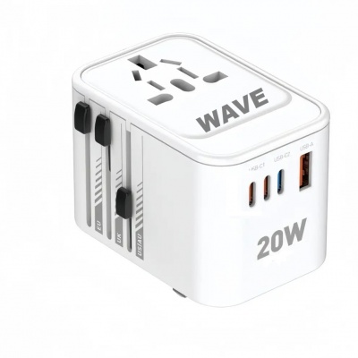 Foto van Wave WA-382 Multifunctional Cube Travel Adapter + Universal Hole 20W