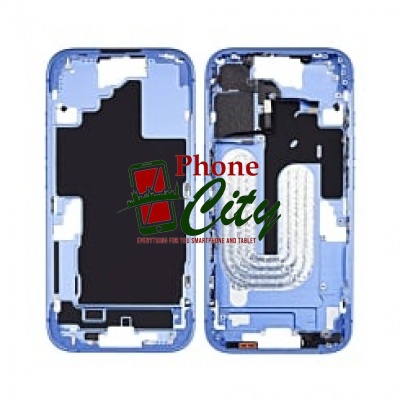Apple iPhone16 Pulled Mid-Frame Housing+ BackCover with Some Small Parts No Battery(Blue)-GUS