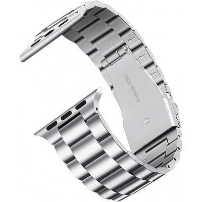 Wave Classic Steel iron horlogeband voor Watch 38mm / 40mm / 41mm - Silver Foto van Wave Classic Steel iron horlogeband voor Watch 38mm / 40mm / 41mm - Silver