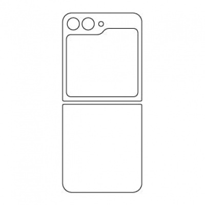 Foto van Samsung Galaxy Z Flip5 (SM-F731B) Achterglas (Gold)