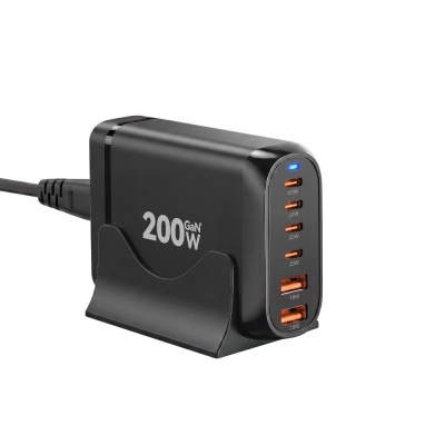 Foto von Wave WA-439 200W GaN Pro Desktop Fast Charger With Panoramic Air Conduction