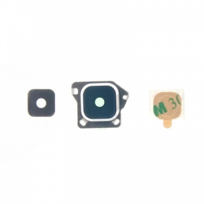 Samsung Galaxy A3 2015 (A300F) Camera Glass Lens Cover Ring With Sticker (White)