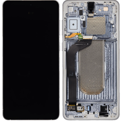 Foto van Samsung Galaxy S25 Edge (SM-S937B) Service Pack LCD Scherm Met Frame (Zilver)