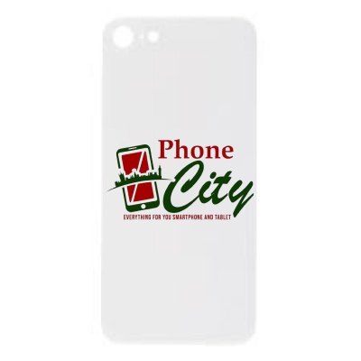 Big Hole Battery Back Glass Cover Replacement iPhone SE 2022 -White