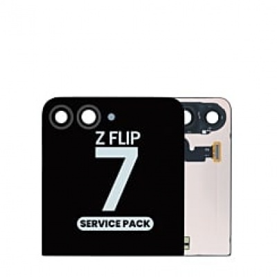 Samsung Galaxy Z Flip7 (SM-F766) service pack Outer LCD Display Assembly No Frame (Black) Foto van Samsung Galaxy Z Flip7 (SM-F766) service pack Outer LCD Display Assembly No Frame (Black)