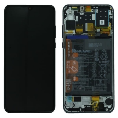 Huawei P30 Lite NEW EDITION service pack LCD Display Assembly With Frame Inc. Battery (Black) - UC