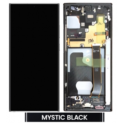 Samsung Galaxy Note 20 Ultra 5G (N985F) Service Pack LCD Display Assembly With Frame ( Black) - LYU