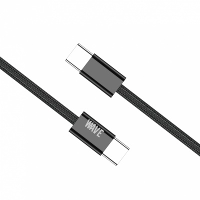 Foto von Wave WA-355 Type-C to Type-C Cable 1M Fast Charging (60 Wat) (Black)
