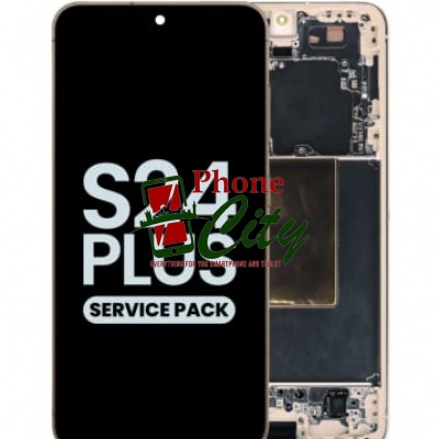 Samsung Galaxy S24 Plus (SM-S926) Service Pack LCD Display Assembly With Frame (Orange) -LUC